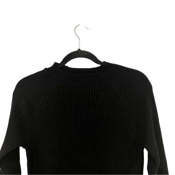 Nap Loungewear Black 100% Cashmere Rib Knit PulloverSweater & Bottoms Set NWT S - Picture 8 of 11